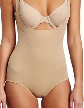 Maidenform Women’s Ultimate Slimmer Wear Your Own Bra Body Briefer Shapewear FL2656