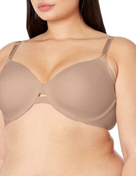 Warner’s Women’s No Side Effects Underarm-Smoothing Comfort Underwire Lightly Lined T-Shirt Bra 1356