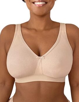 Fruit of the Loom Women’s Plus-Size Wireless Cotton Bra