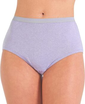 Fruit of the Loom Women’s 6-Pack Heather Brief Panties