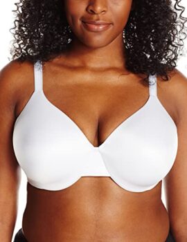 Bali One Smooth U Underwire Bra, Smoothing Shapewear Bra, Concealing Full-Coverage Bra with Front-to-Back Smoothing