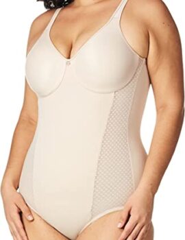 Bali Women’s Shapewear Firm Control Body Shaper with Built-in Minimizer Bra Fajas DF1009